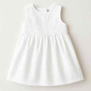 Baby B'gosh White‎ Eyelet Cotton Dress Toddler Girl 4T